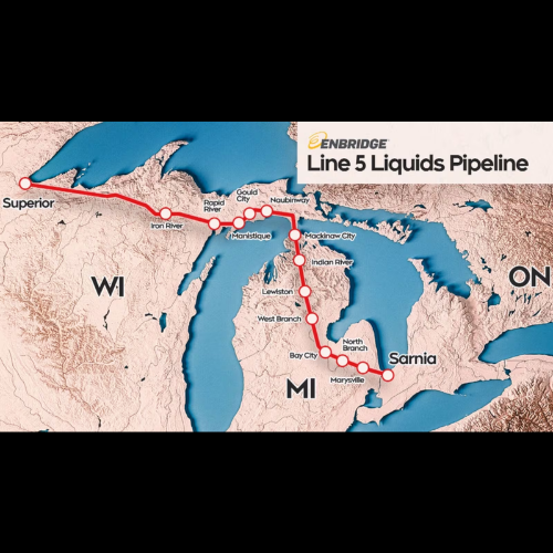 Michigan governor challenges court decision over Great Lakes pipeline safety episode artwork