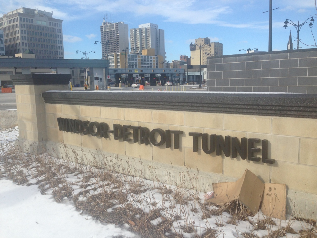 The Detroit tunnel prepares for the NFL draft