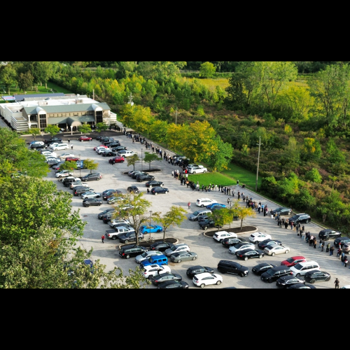 Hundreds line up for Costco Job Fair