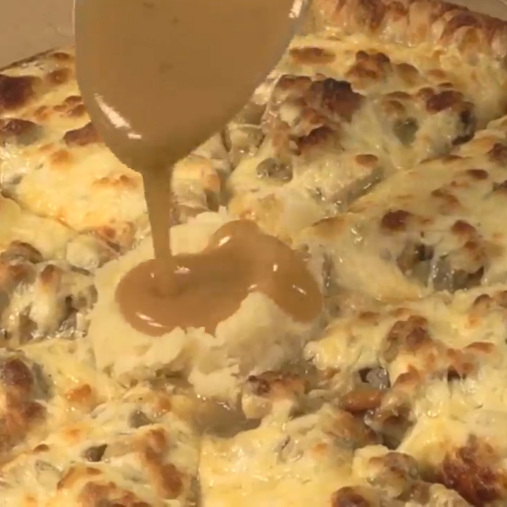 Holiday dinner...on a pizza?