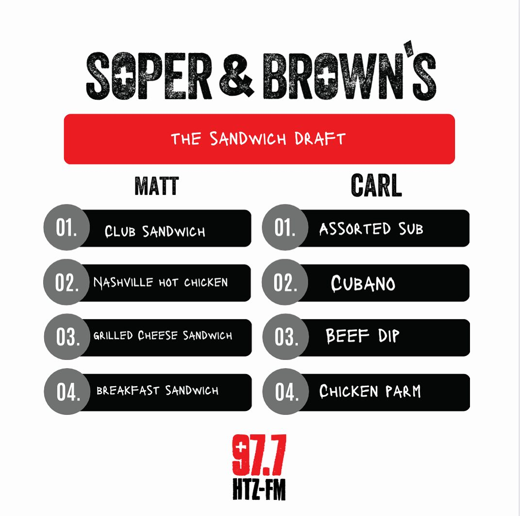 Soper & Brown Draft Analysis Show: The  Sandwich Draft