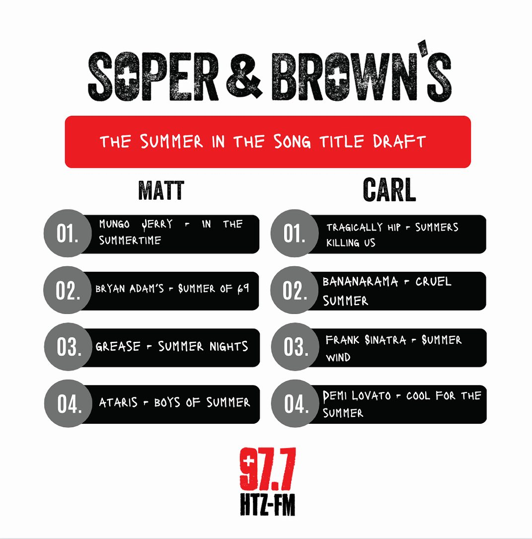 Soper & Brown Draft Analysis: Summer in the Title Songs