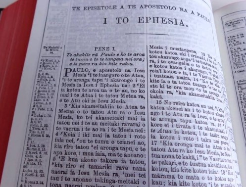Cook Islands Bible project -  Rev Robert Robati-Mani