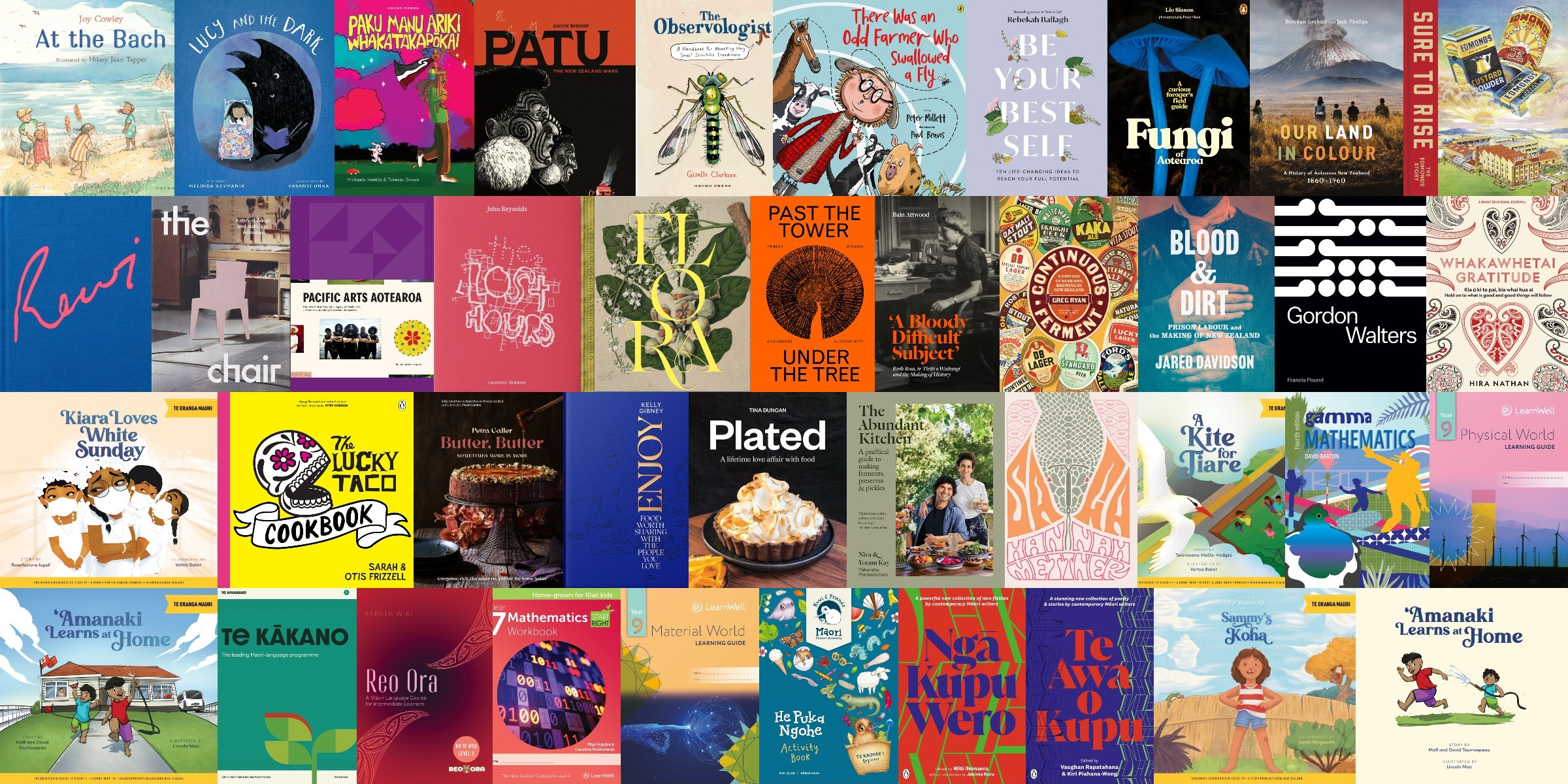 New Zealand's most beautifully designed books revealed - 2024 PANZ Book Design Awards.