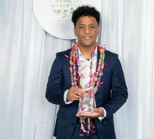 Malaga Aukusitino - CEO of the year Lion Foundation YES National Awards 2020