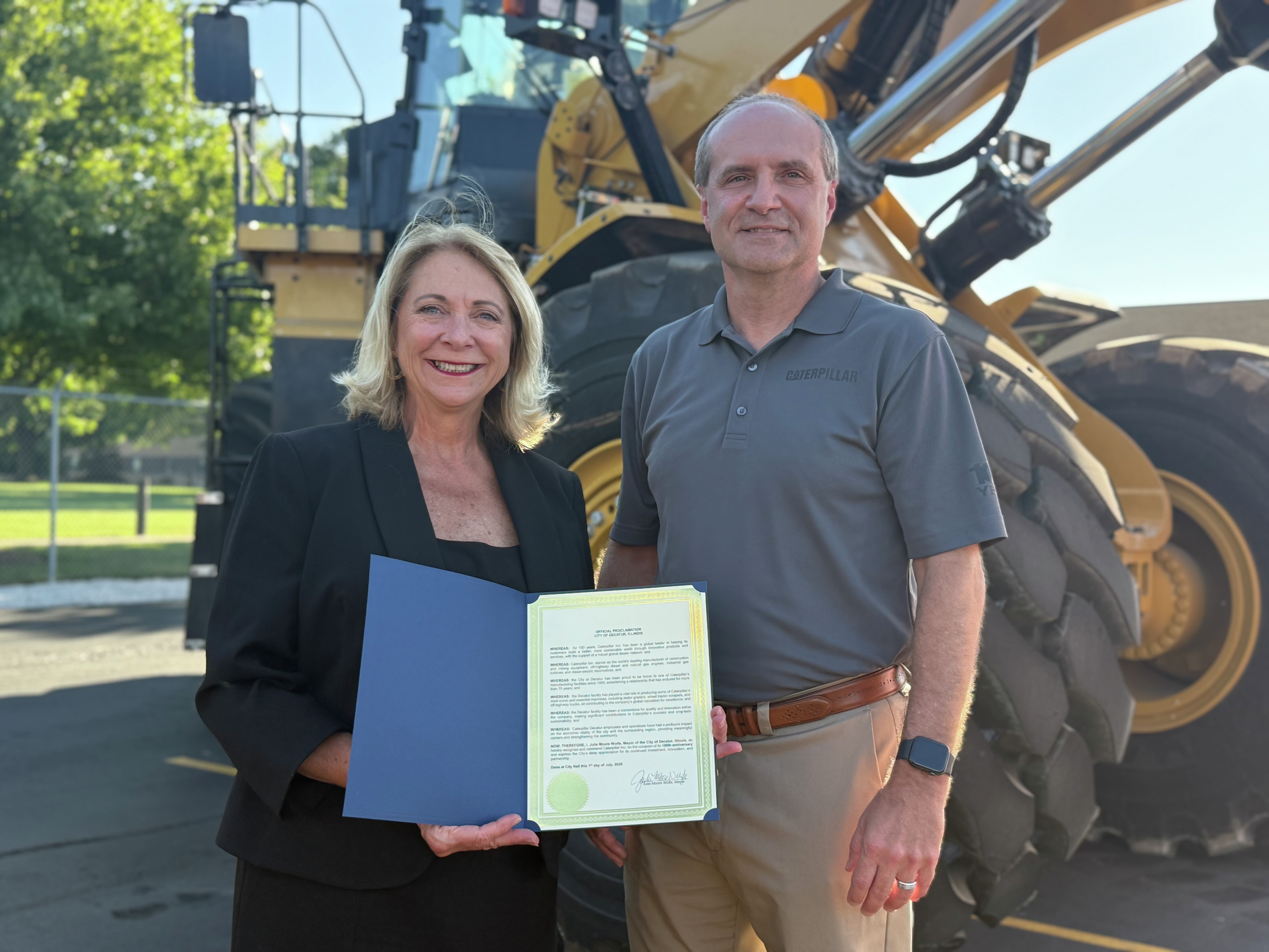 Greg Hepler & Mayor Julie Moore Wolfe - July 1, 2025