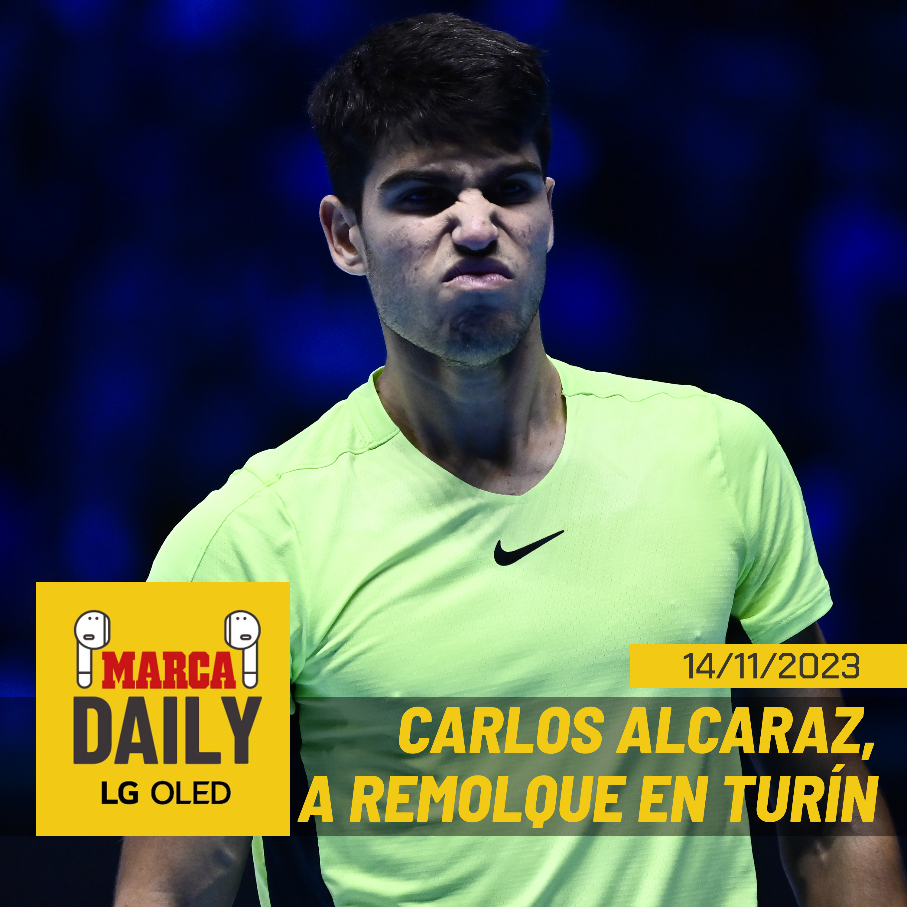 Alcaraz empieza con mal pie en las ATP Finals