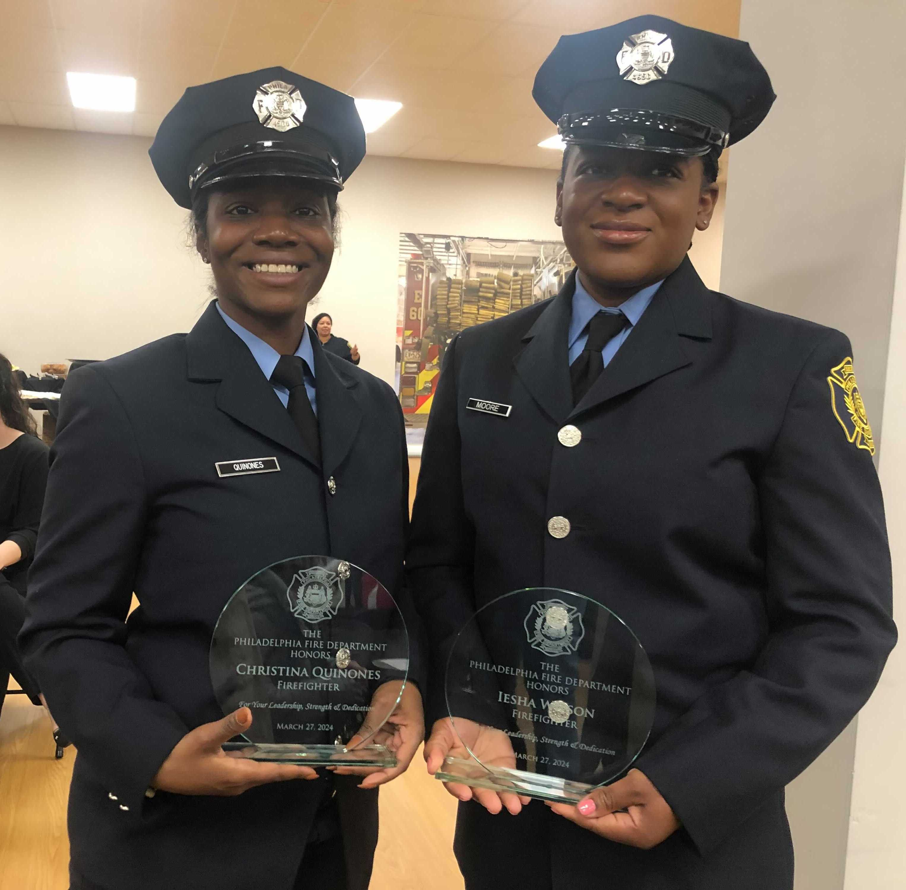 Women in Philadelphia Fire Department recognized at All Hearts in Service ceremony