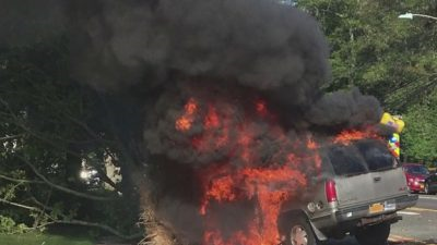 Good Samaritans Rescue Man From Burning SUV