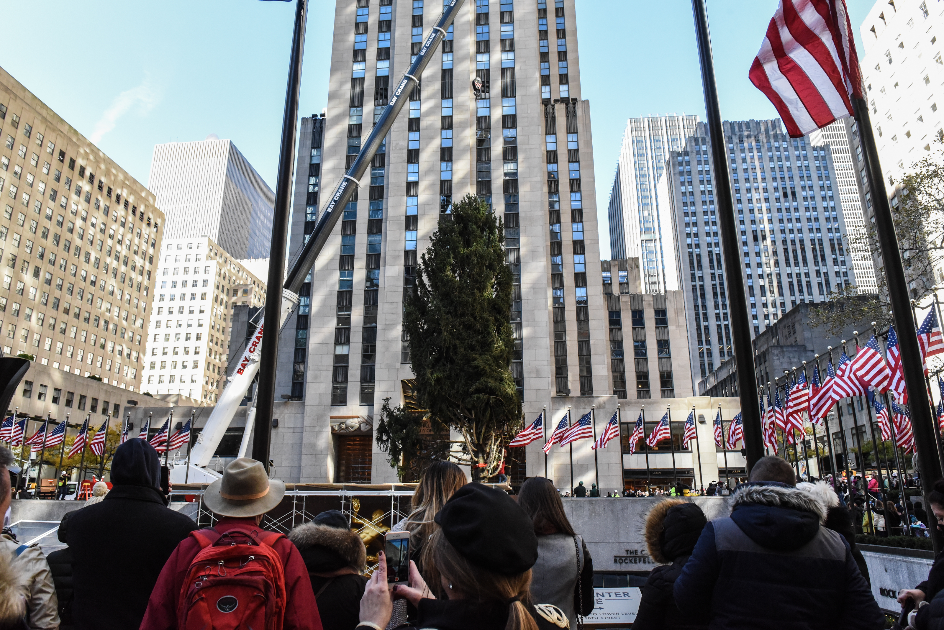 2017 Rockefeller Center Christmas Tree Arrives In New York City