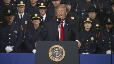 Trump Seems To Condone Police Brutality In Suffolk County Speech