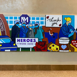 Central DuPage Hospital unveils mural recognizing health care heroes