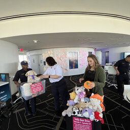 Reunion Tower customers donate stuffed animals to Dallas Fire Rescue