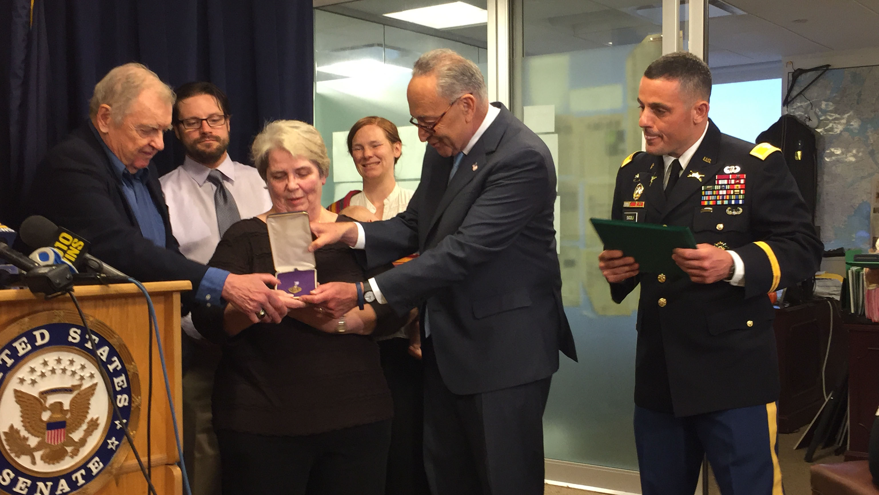 Long-Lost Purple Heart Medal Reunited With Late Recipient's Family