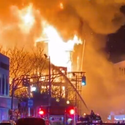 Massive inferno seen for miles around in NJ