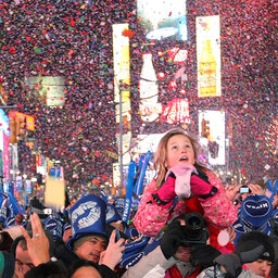 Thousands Begin To Pack Times Square For 2020 Ball Drop