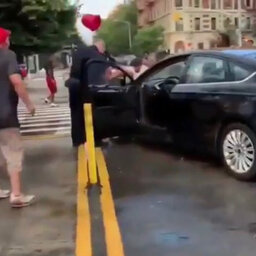 WATCH: 'Reprehensible' videos show young men tossing buckets of water over NYPD officers