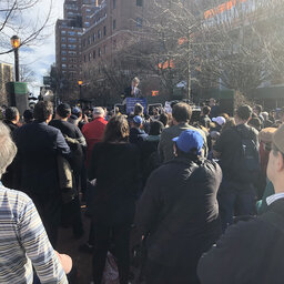 Hundreds speak out against ‘virus of hate’ at Queens rally