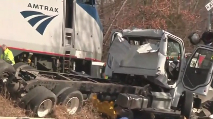 Amtrak Train Carrying GOP House Members Hits Garbage Truck