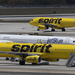Justice Department sues to try to stop JetBlue/Spirit Airlines merger