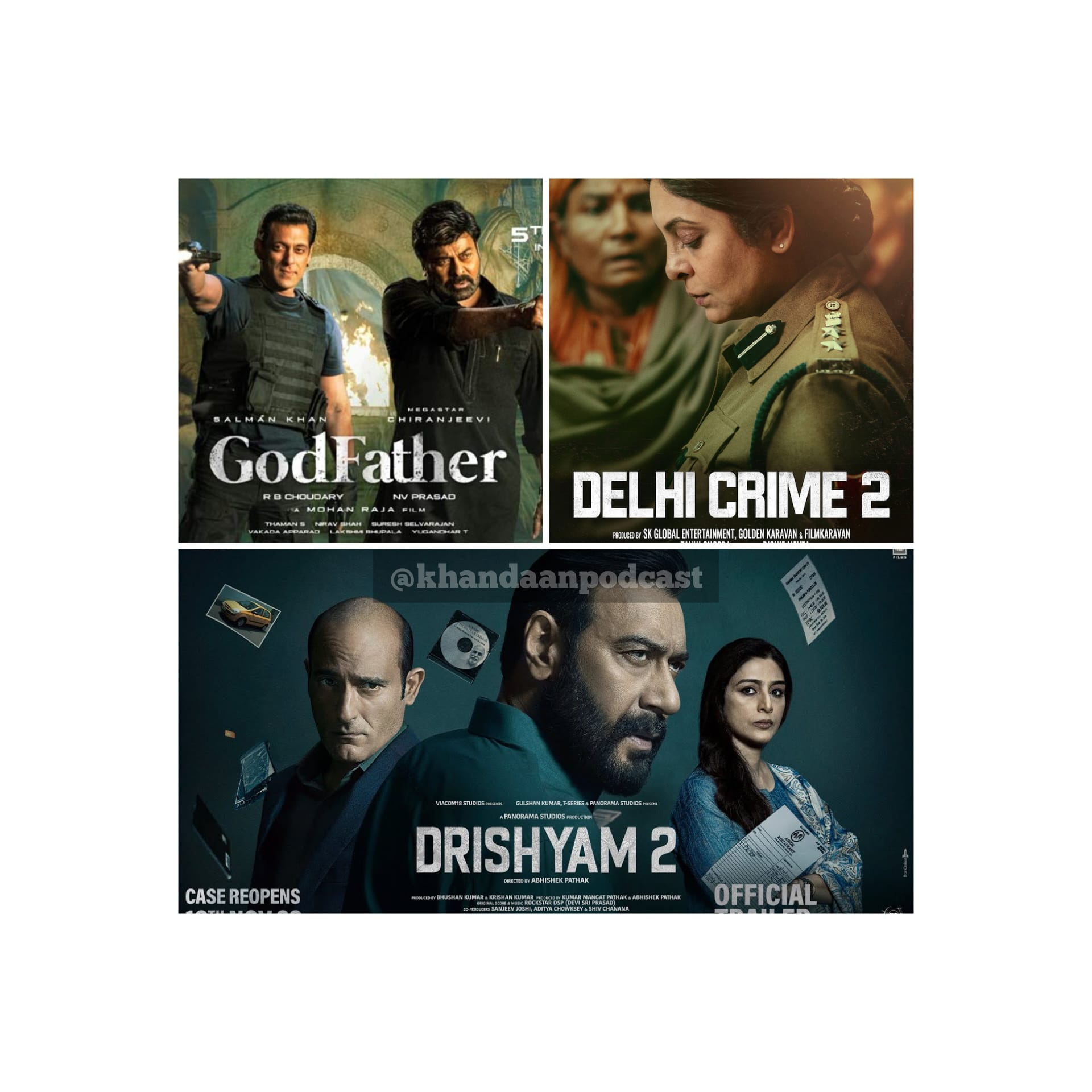 Ep 159- Delhi Crimes S2, Dhrishyam 2, Godfather Review