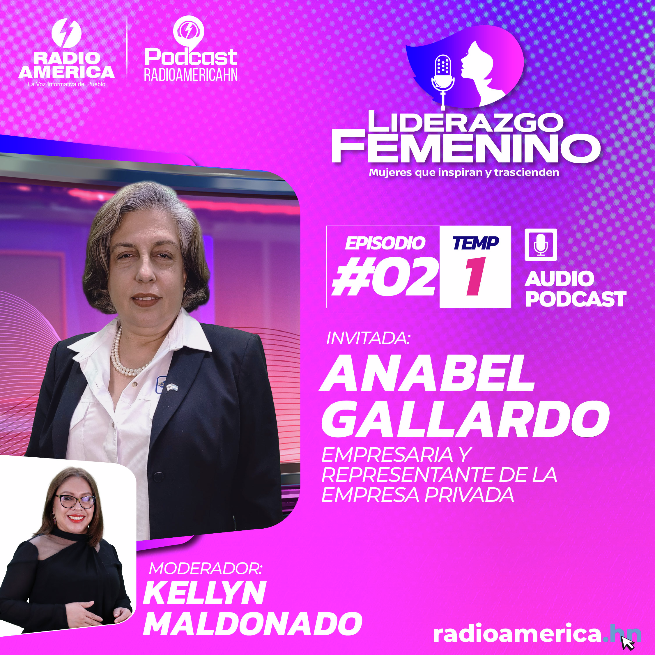 Episodio #02 | T1 Liderazgo Femenino – Invitada: Anabel Gallardo, presidenta del Consejo Hondureño de la Empresa Privada