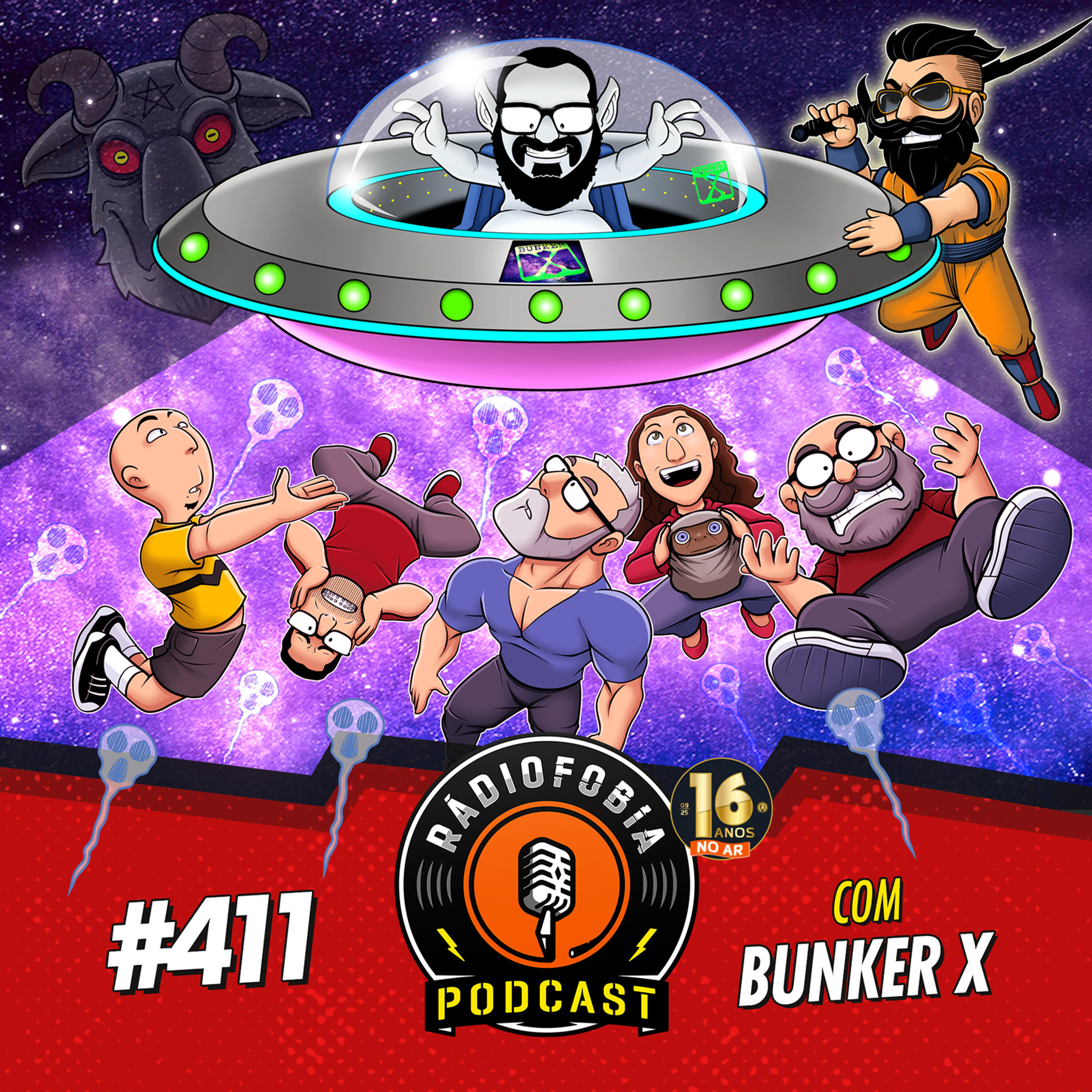 RÁDIOFOBIA 411 - com Bunker X - Affonso Solano e Afonso Tresdê