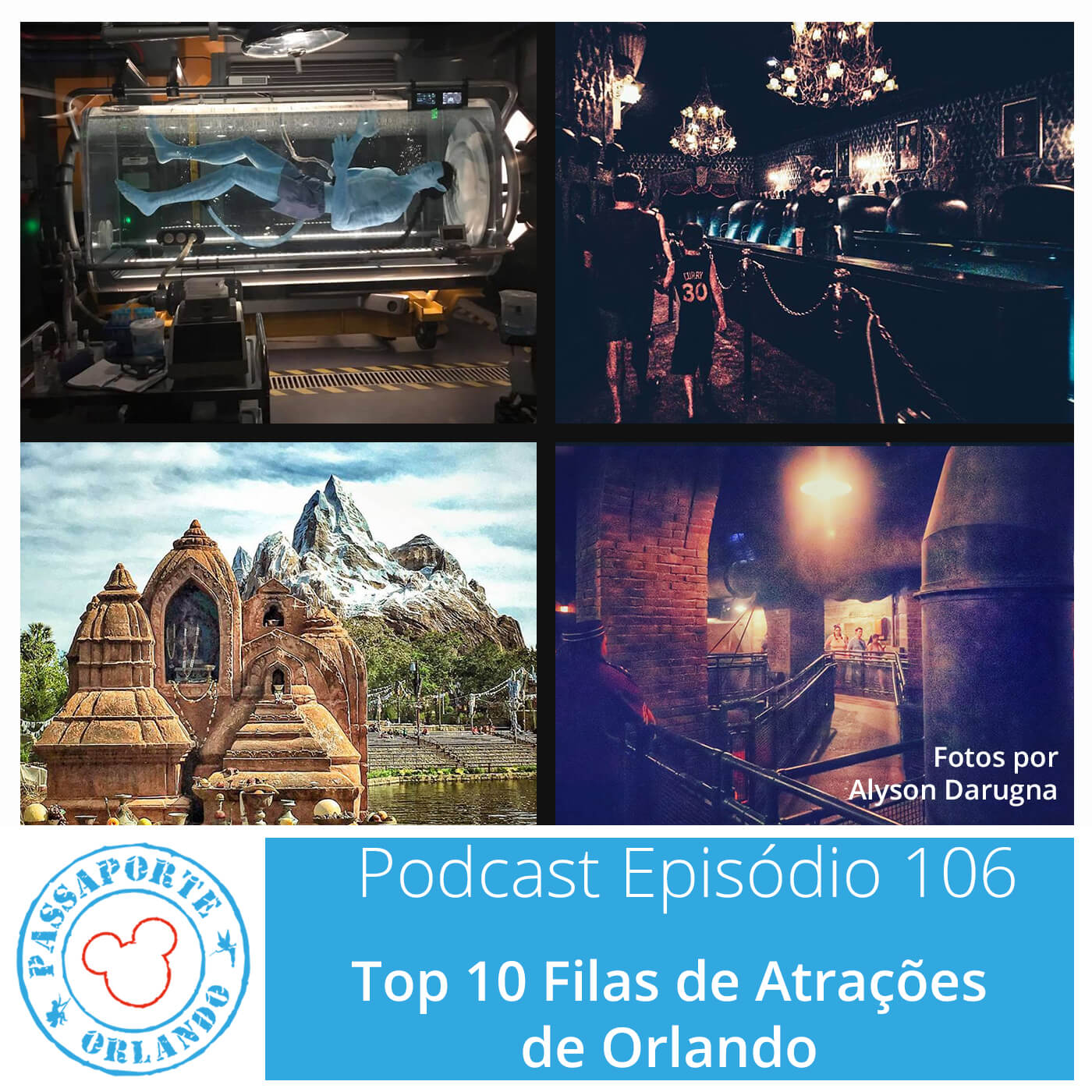 Passaporte Orlando EP. 106 – Top 10 Filas de Atrações de Orlando episode artwork