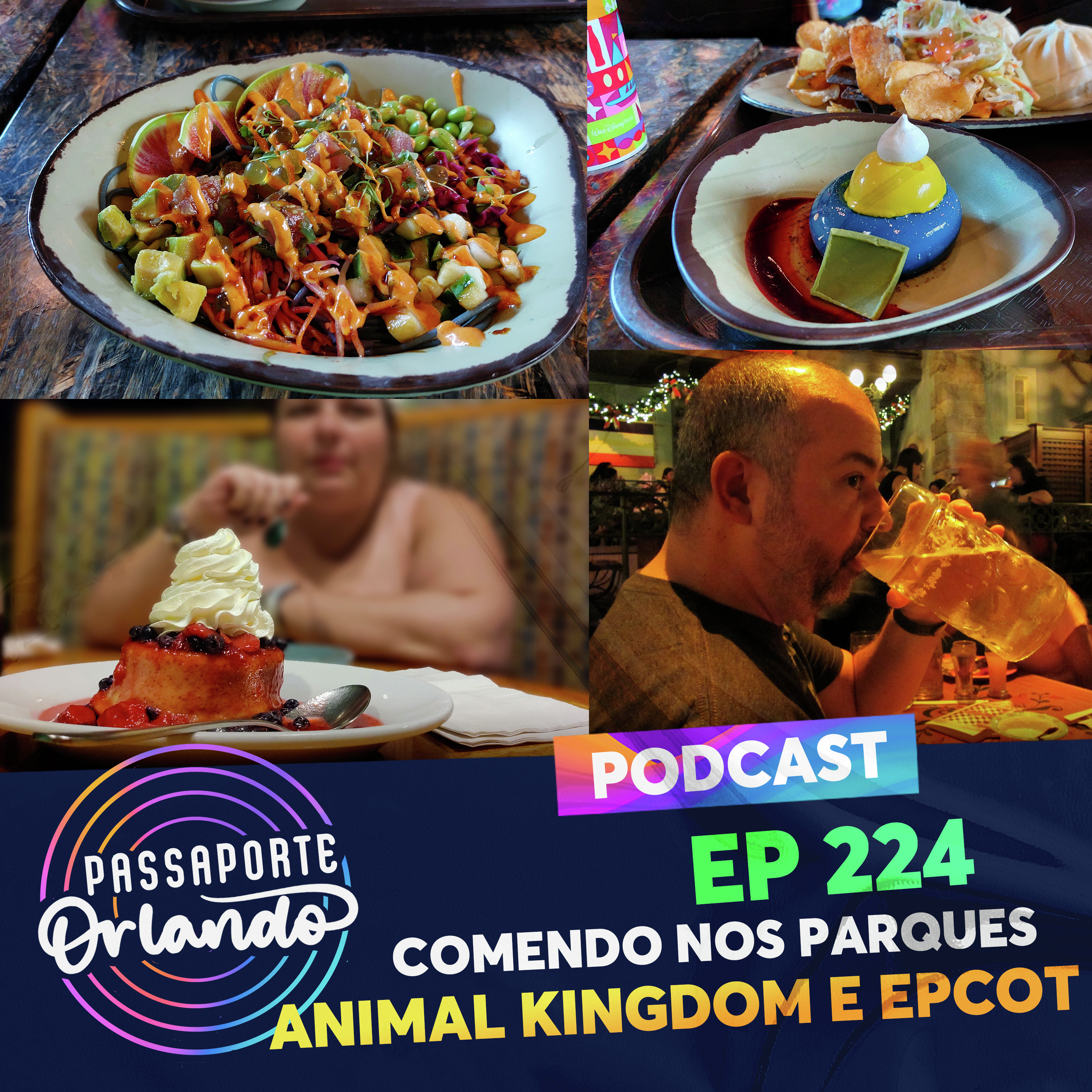 Passaporte Orlando Ep. 224 - Comendo nos Parques: Animal Kingdom e EPCOT episode artwork