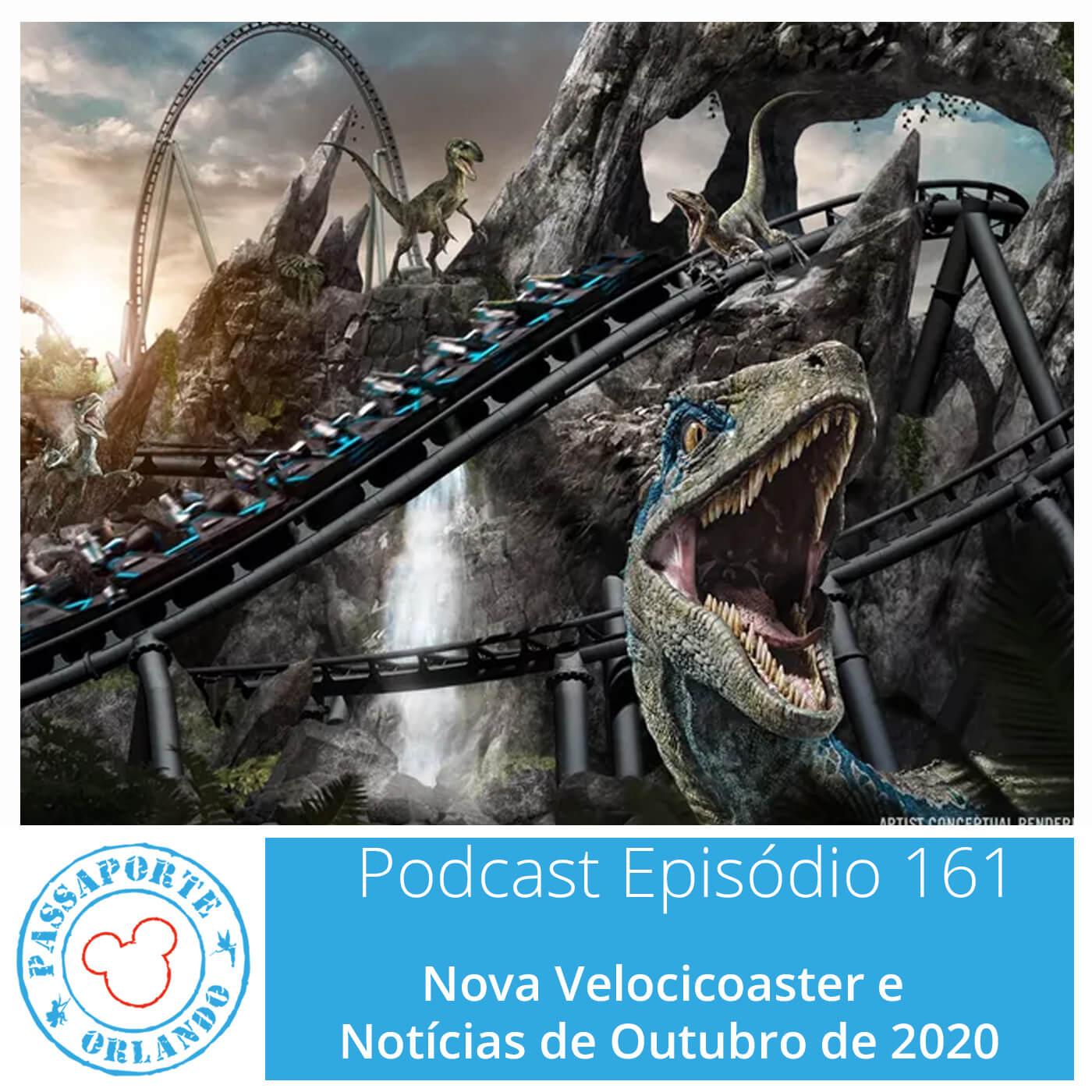 Passaporte Orlando EP. 161 - Nova Velocicoaster e Notícias de Outubro de 2020 episode artwork