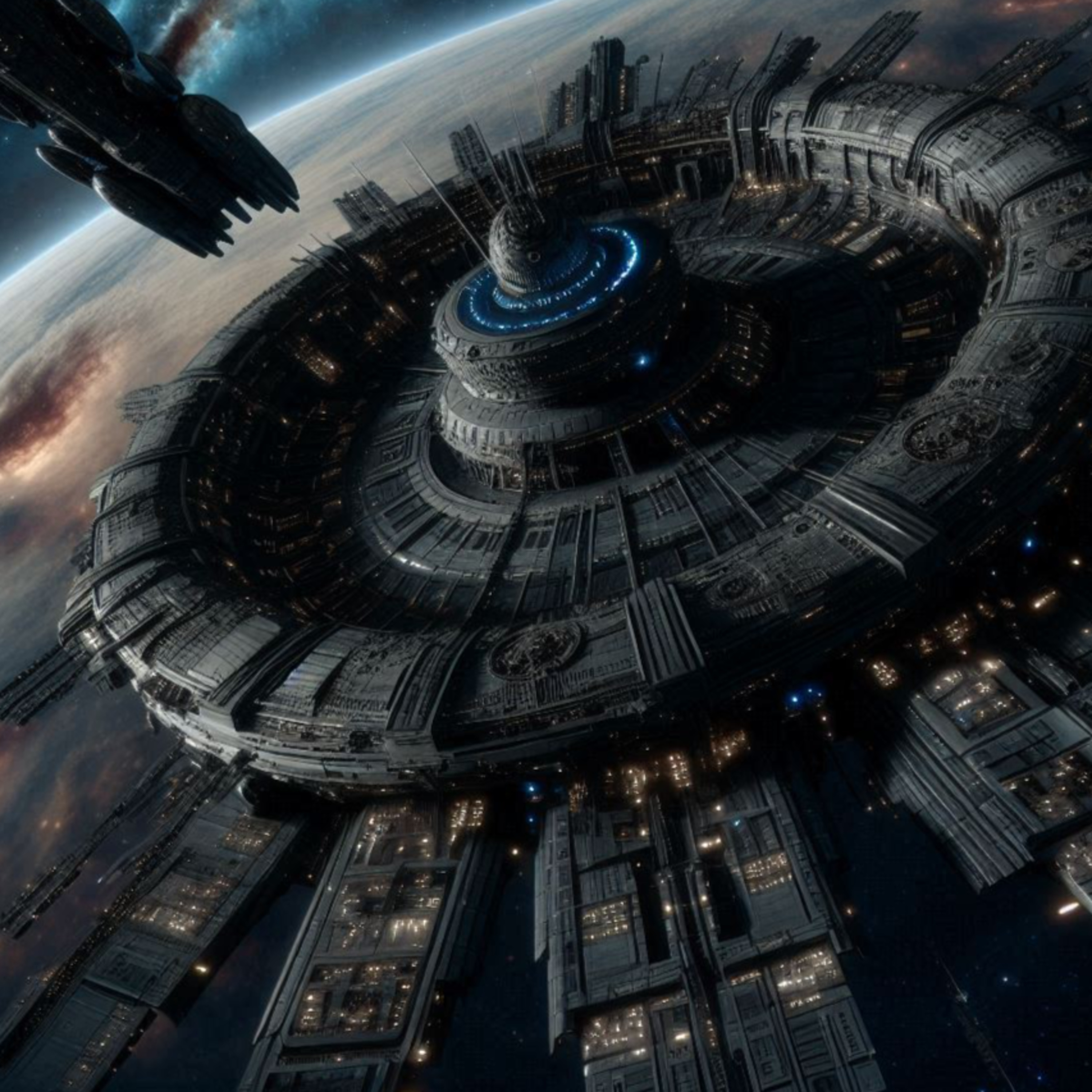 Eu trabalho numa estação espacial