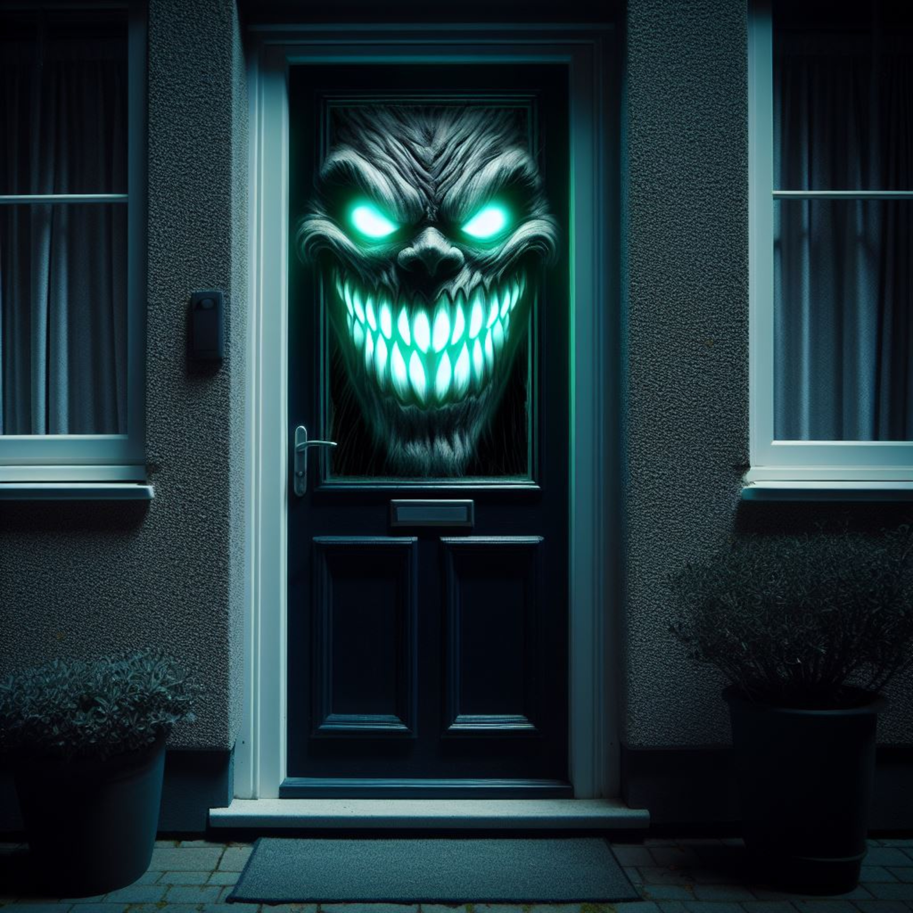 Eu me vejo sorrindo do lado de fora da minha porta todos os dias às 3h33 - NÃO DURMA 😈#40