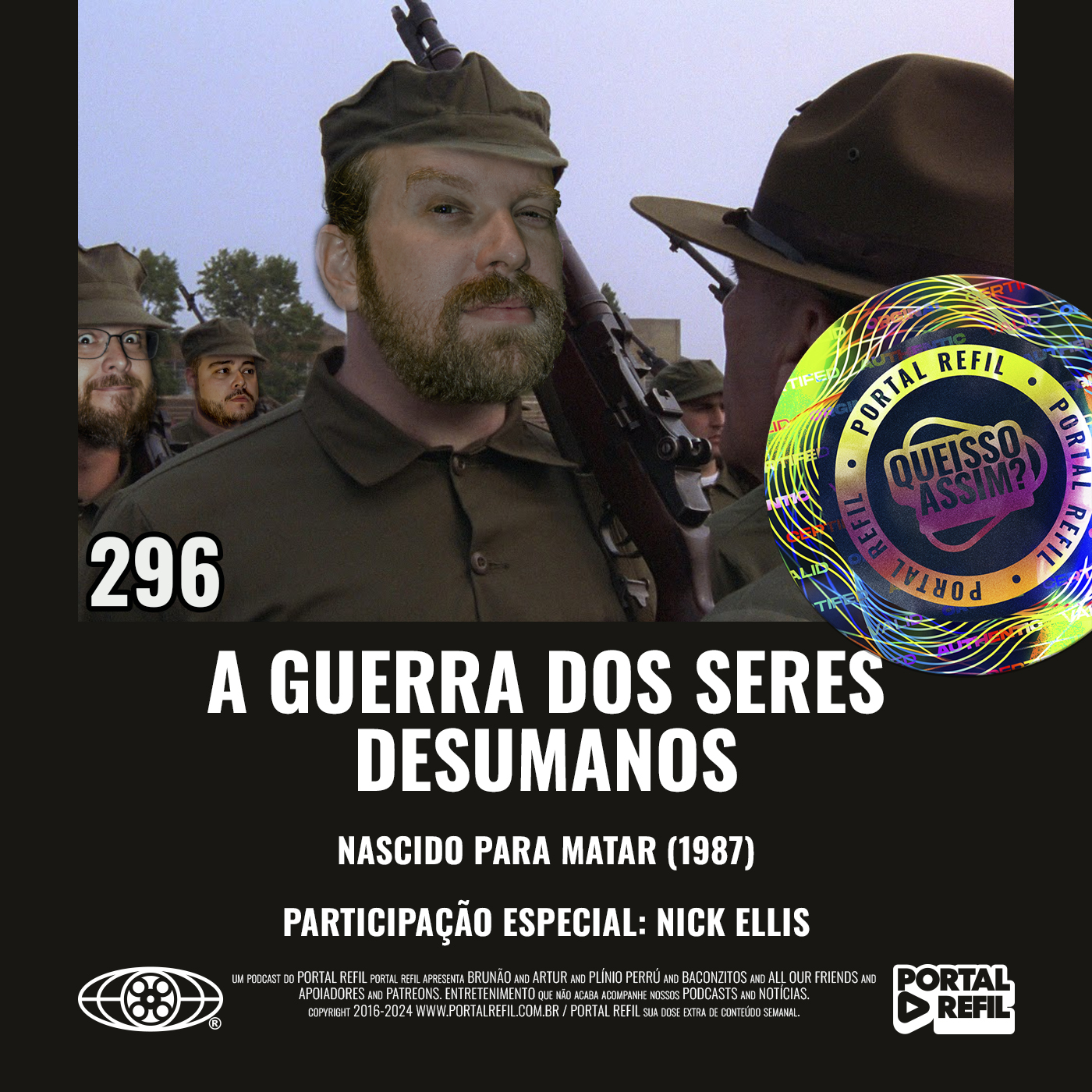 QueIssoAssim 296 – A Guerra dos Seres Desumanos (Nascido Para Matar) episode artwork