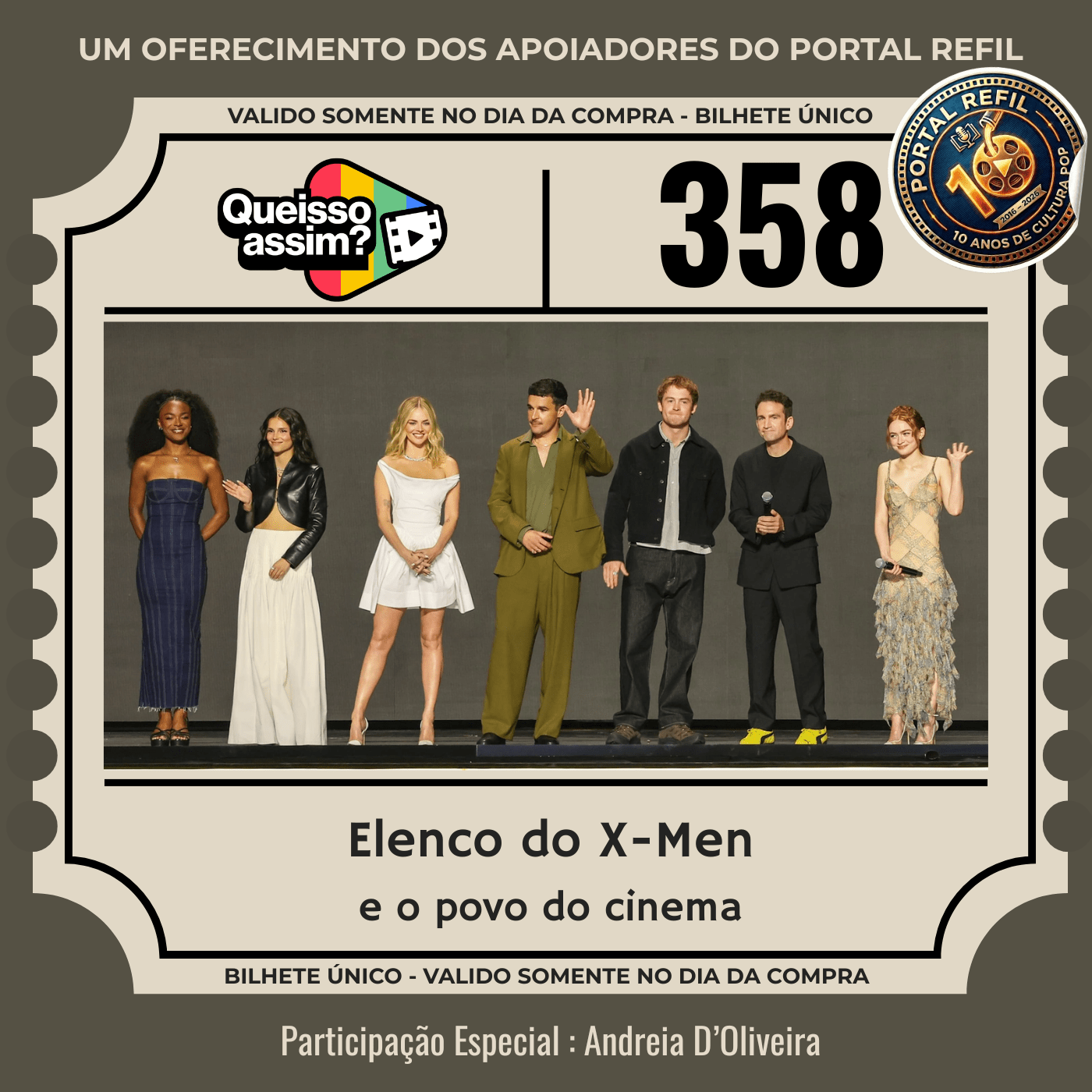 QueIssoAssim 358 – Elenco do X-Men e o povo no Cinema episode artwork