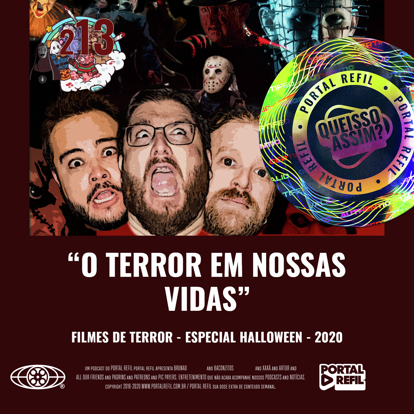 QueIssoAssim 213 – O Terror em Nossas Vidas (Halloween e os Filmes de Terror) episode artwork