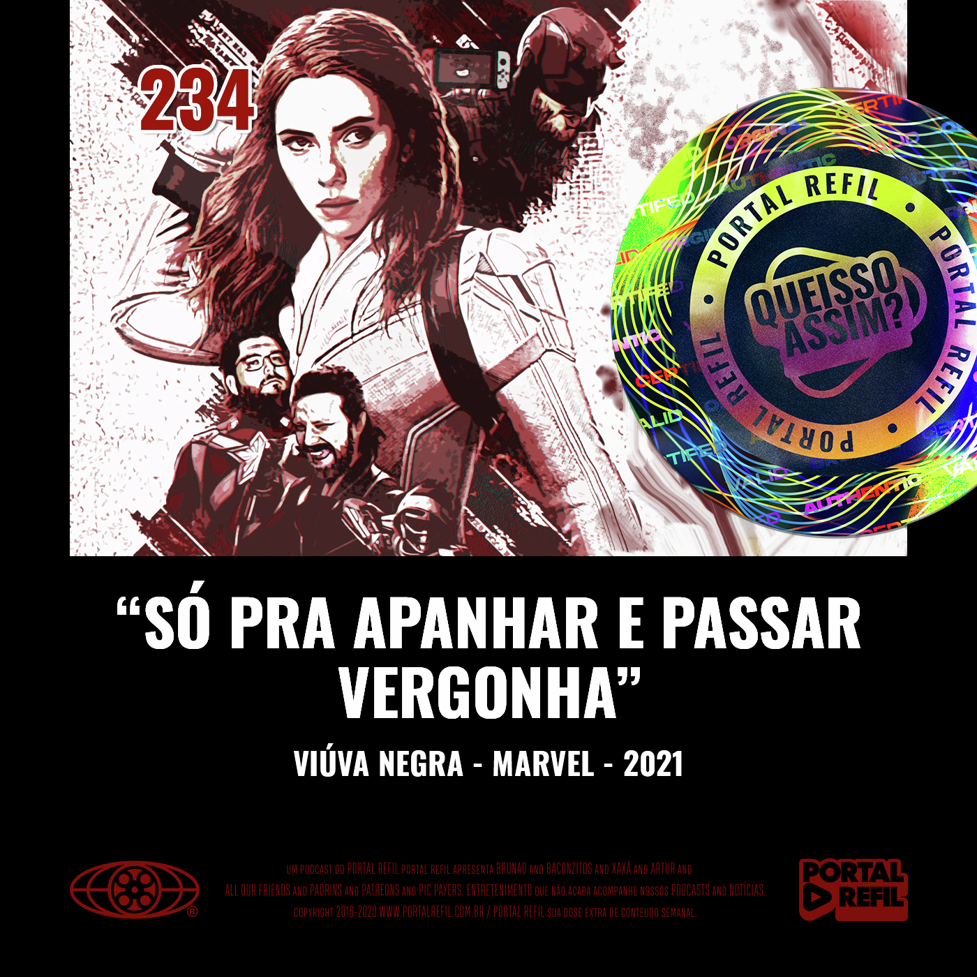 QueIssoAssim 234 – Só Pra Apanhar e Passar Vergonha (Viúva Negra) episode artwork