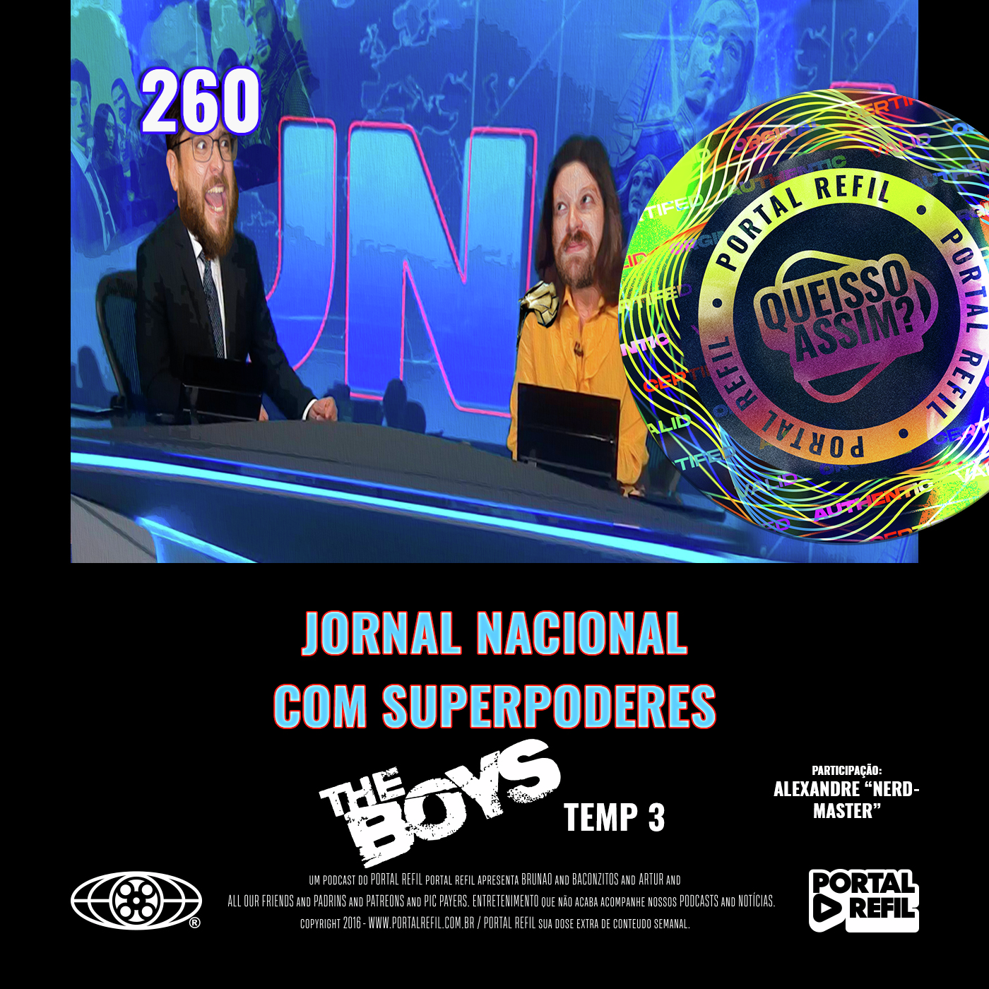 QueIssoAssim 260 – Jornal Nacional com superpoderes (The Boys 3ª temporada) episode artwork