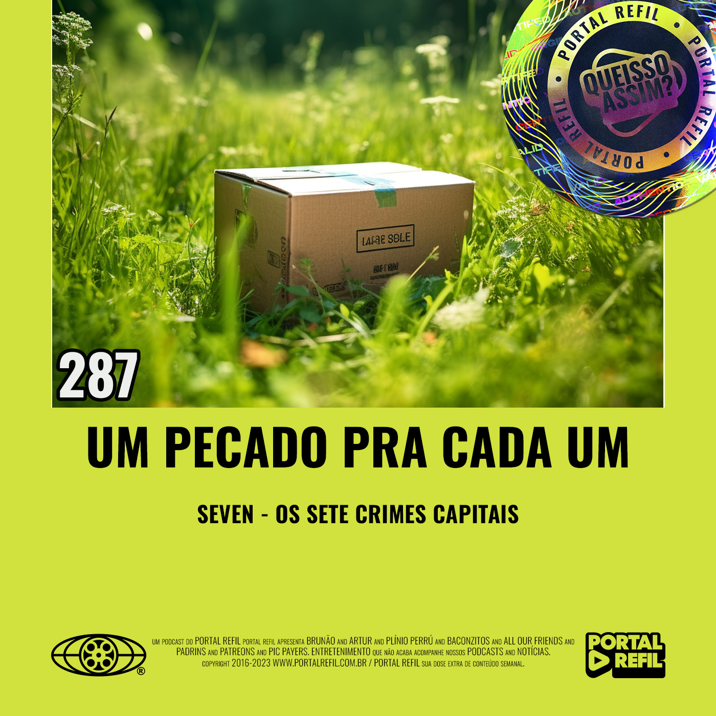 QueIssoAssim 287 – Um Pecado Pra Cada Um (Seven – Os Sete Crimes Capitais) episode artwork