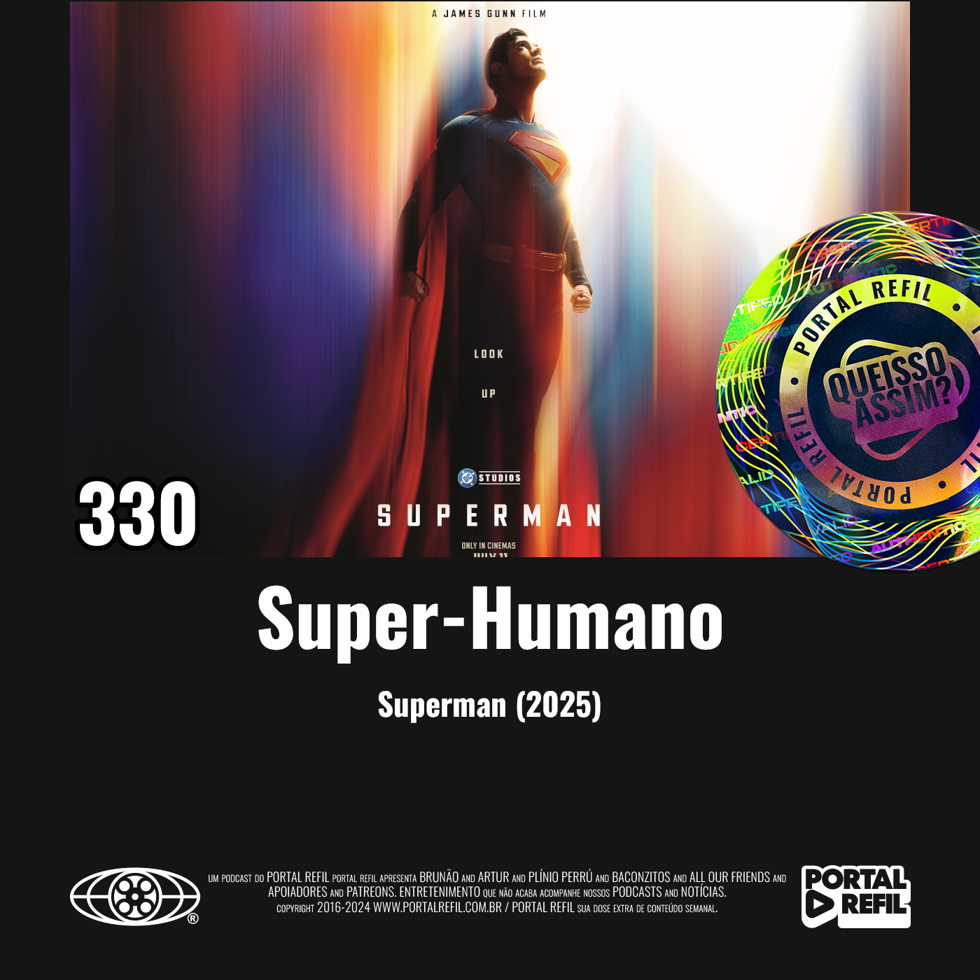 QueIssoAssim 330 – Super-Humano (Superman – 2025) episode artwork
