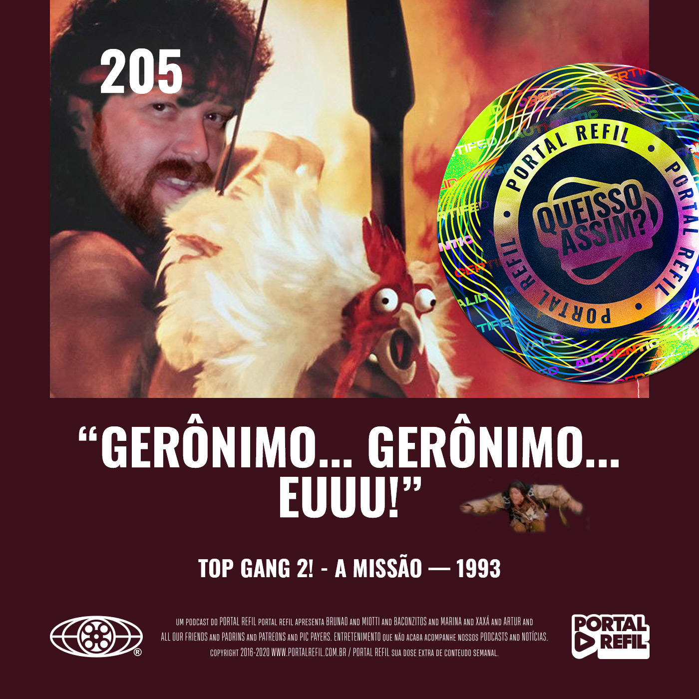 QueIssoAssim 205 – Gerônimo… Gerônimo… Euuu! (Top Gang 2 – A Missão) episode artwork