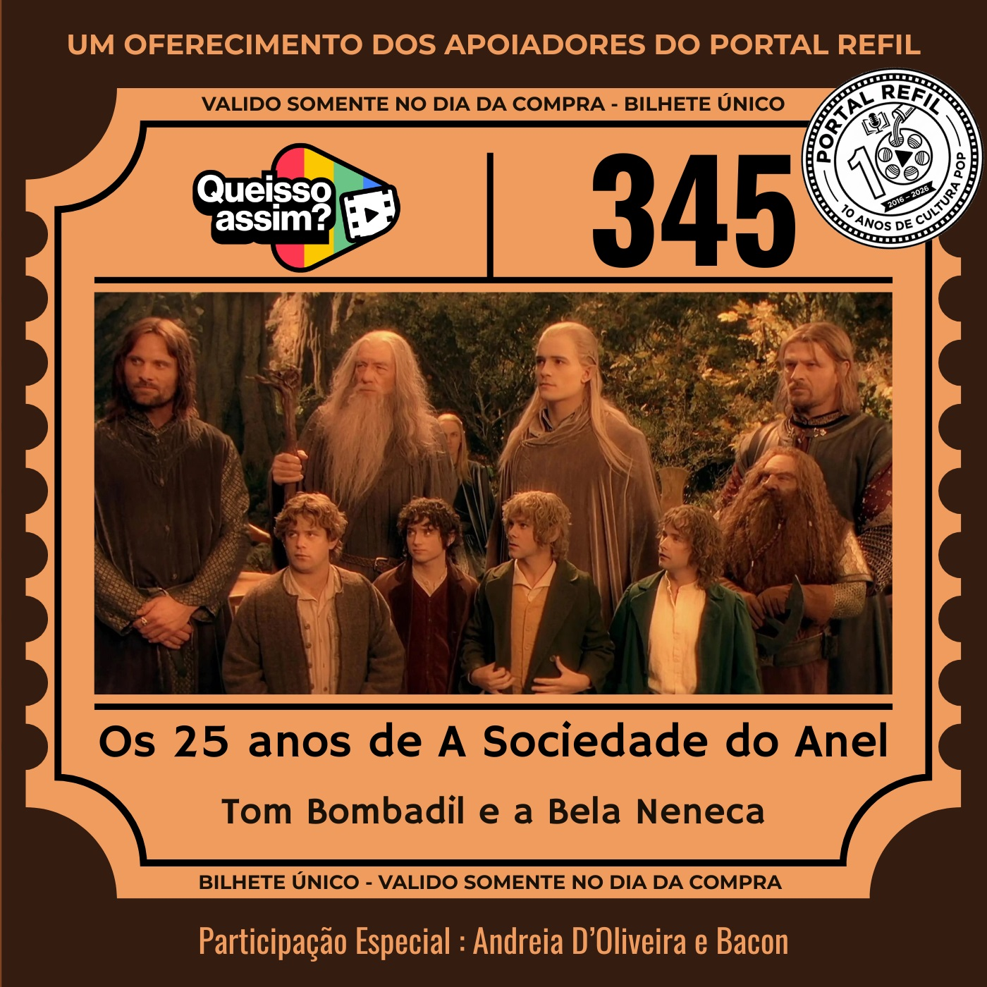 QueIssoAssim 345 – Os 25 Anos de A Sociedade do Anel episode artwork