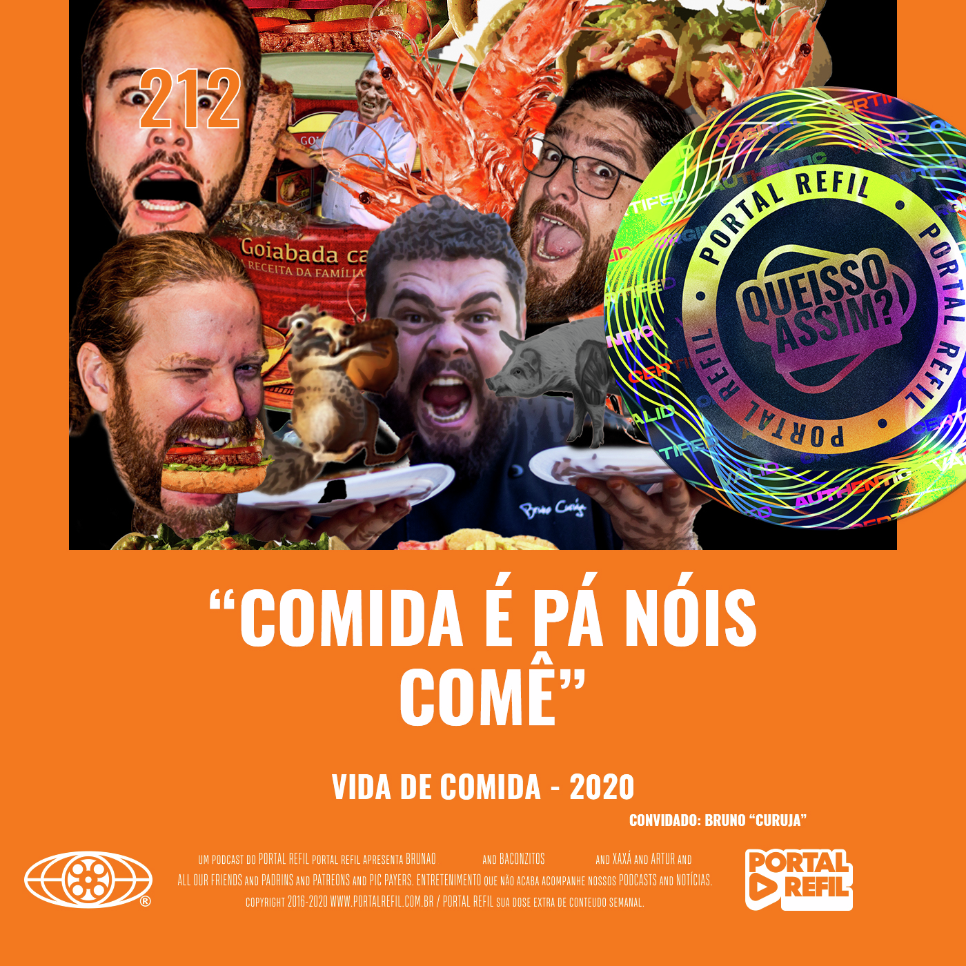 QueIssoAssim 212 – Comida É Pá Nóis Comê (Vida de Comida) episode artwork