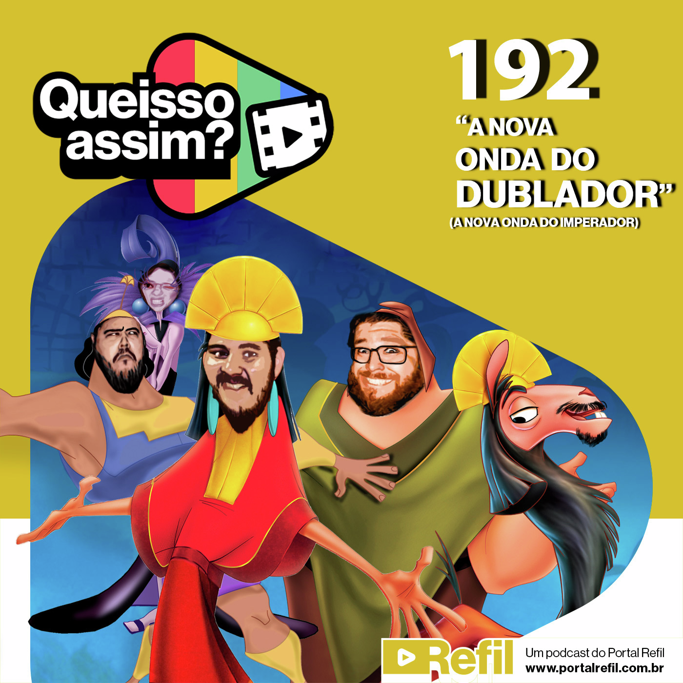 QueIssoAssim 192 – A Nova Onda do Dublador (A Nova Onda do Imperador) episode artwork