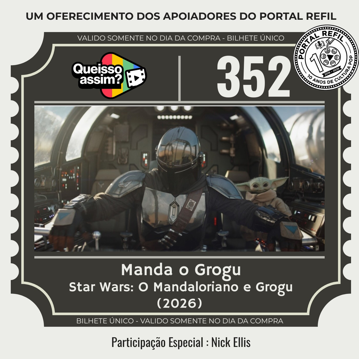 QueIssoAssim 352 – Manda o Grogu (O Mandaloriano e Grogu) episode artwork