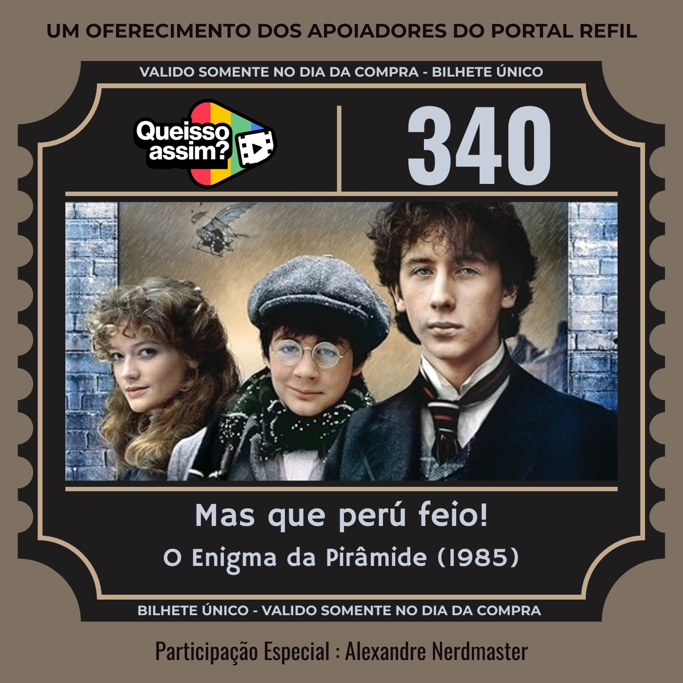 QIA 340 – Mas que perú feio! (O Enigma da Pirâmide – 1985) episode artwork