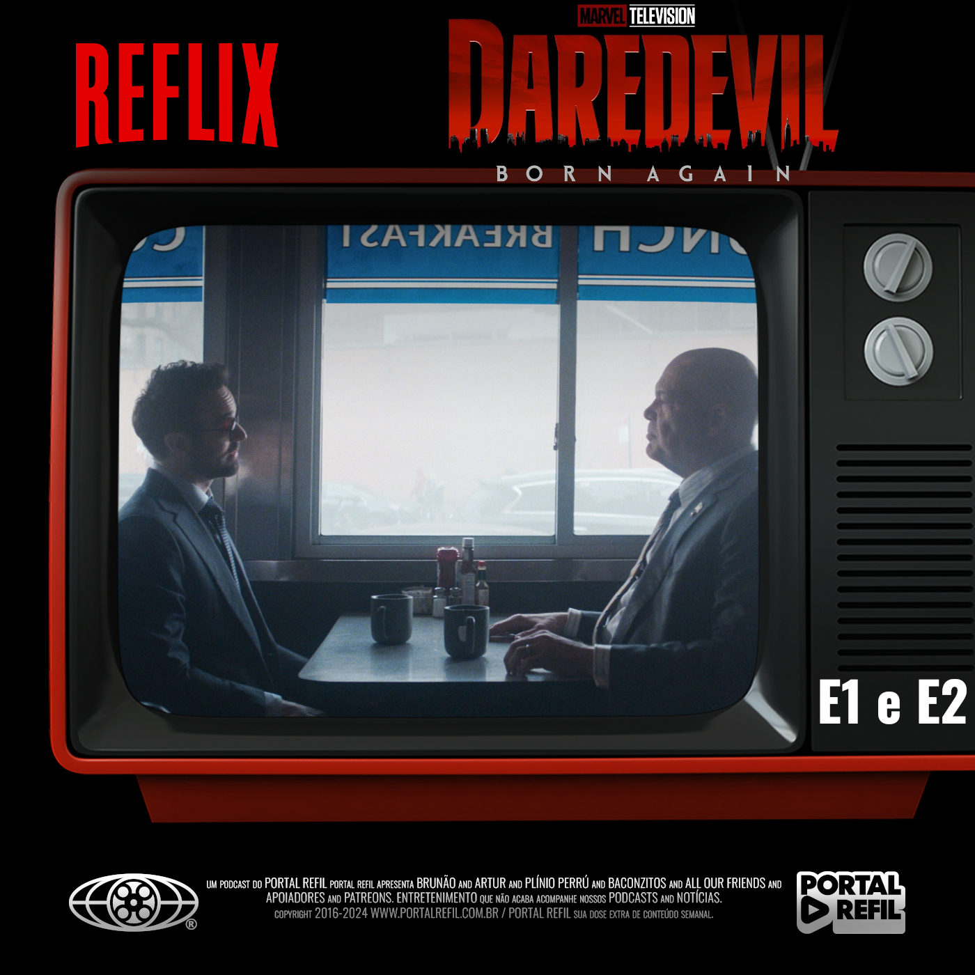 Reflix 144 – Demolidor: Renascido – s01e01e02 episode artwork