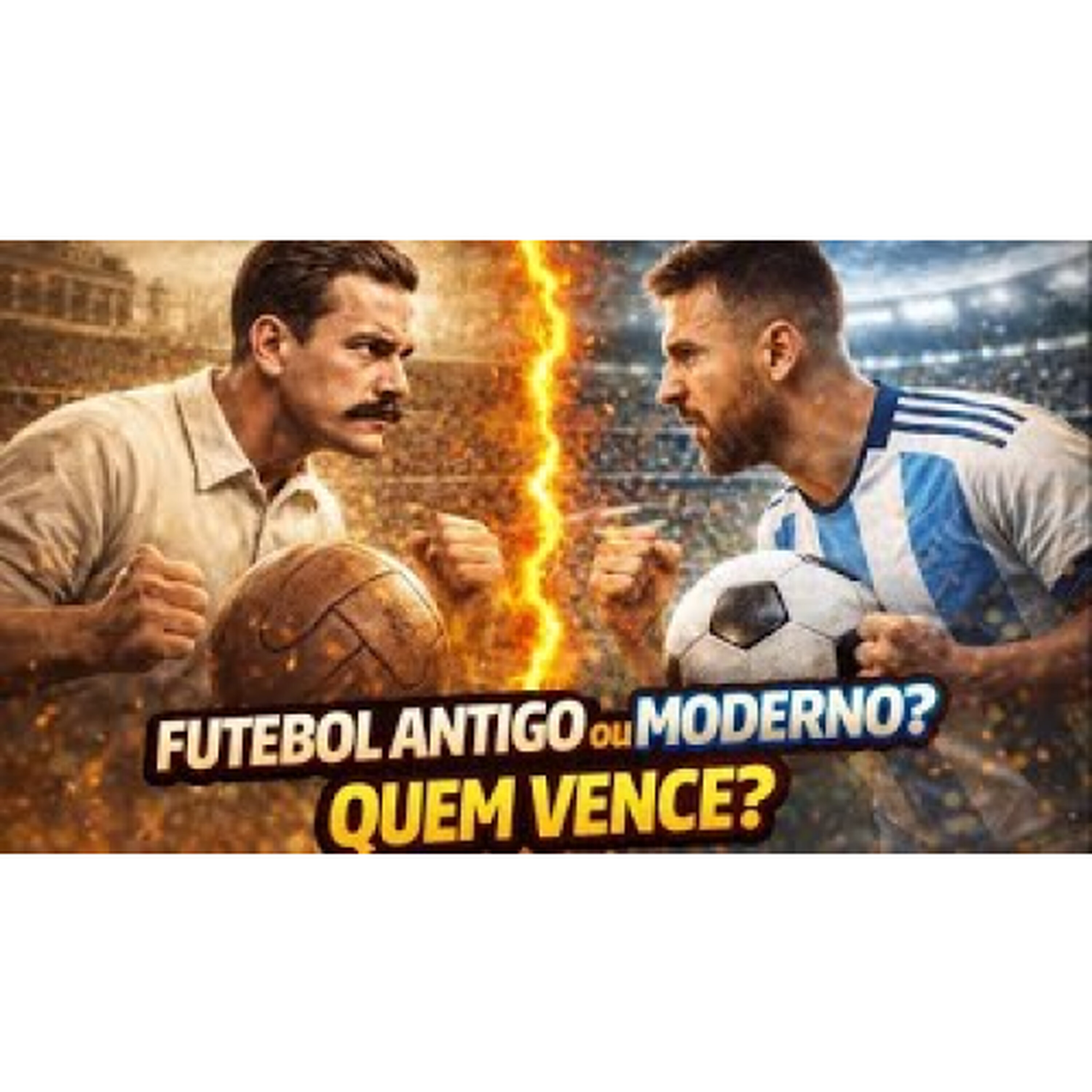 Futebol de MODERNO x Futebol ANTIGO - Qual é melhor? - com @brunocrimes episode artwork