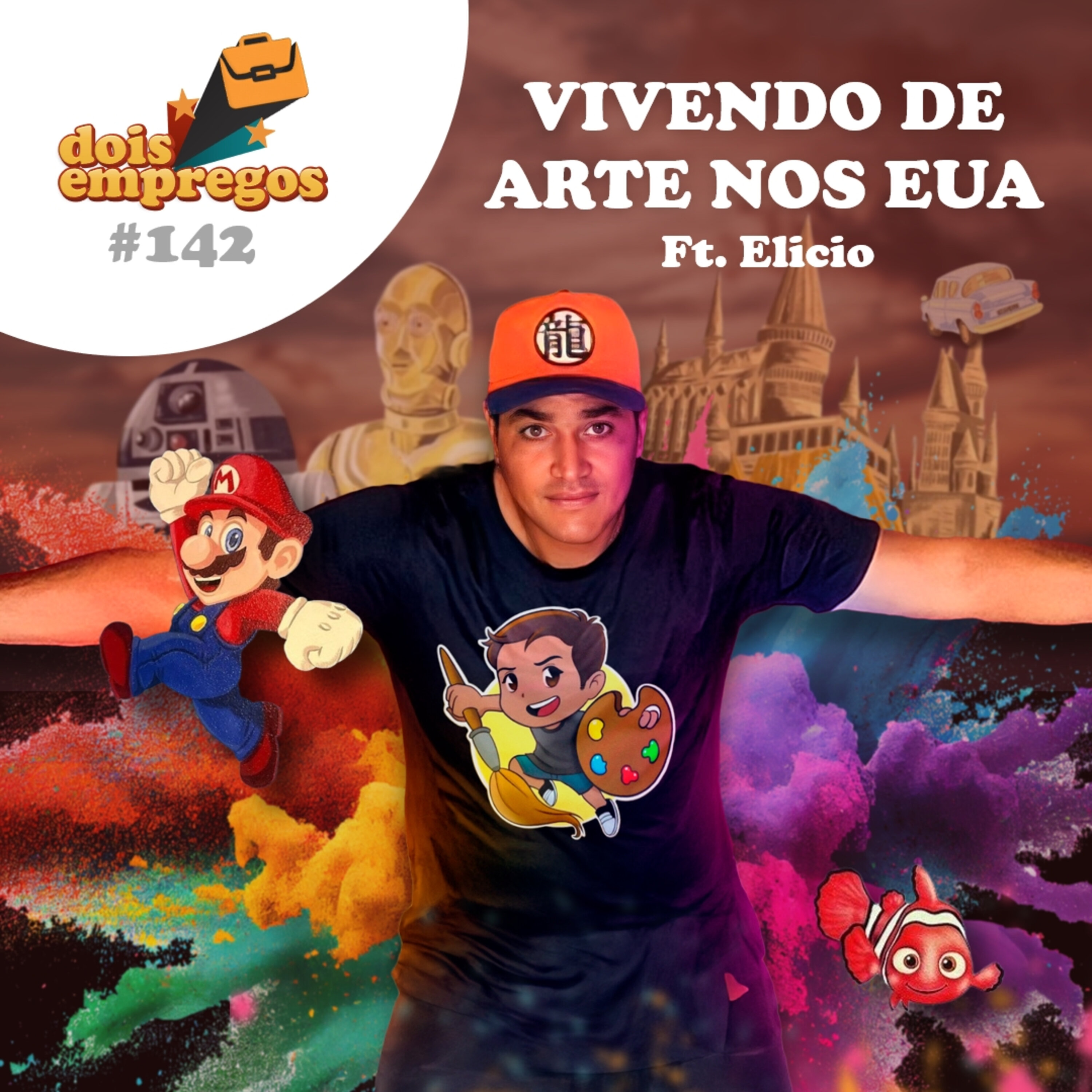 #142 - VIVENDO de ARTE nos EUA (ft. Elicio) episode artwork