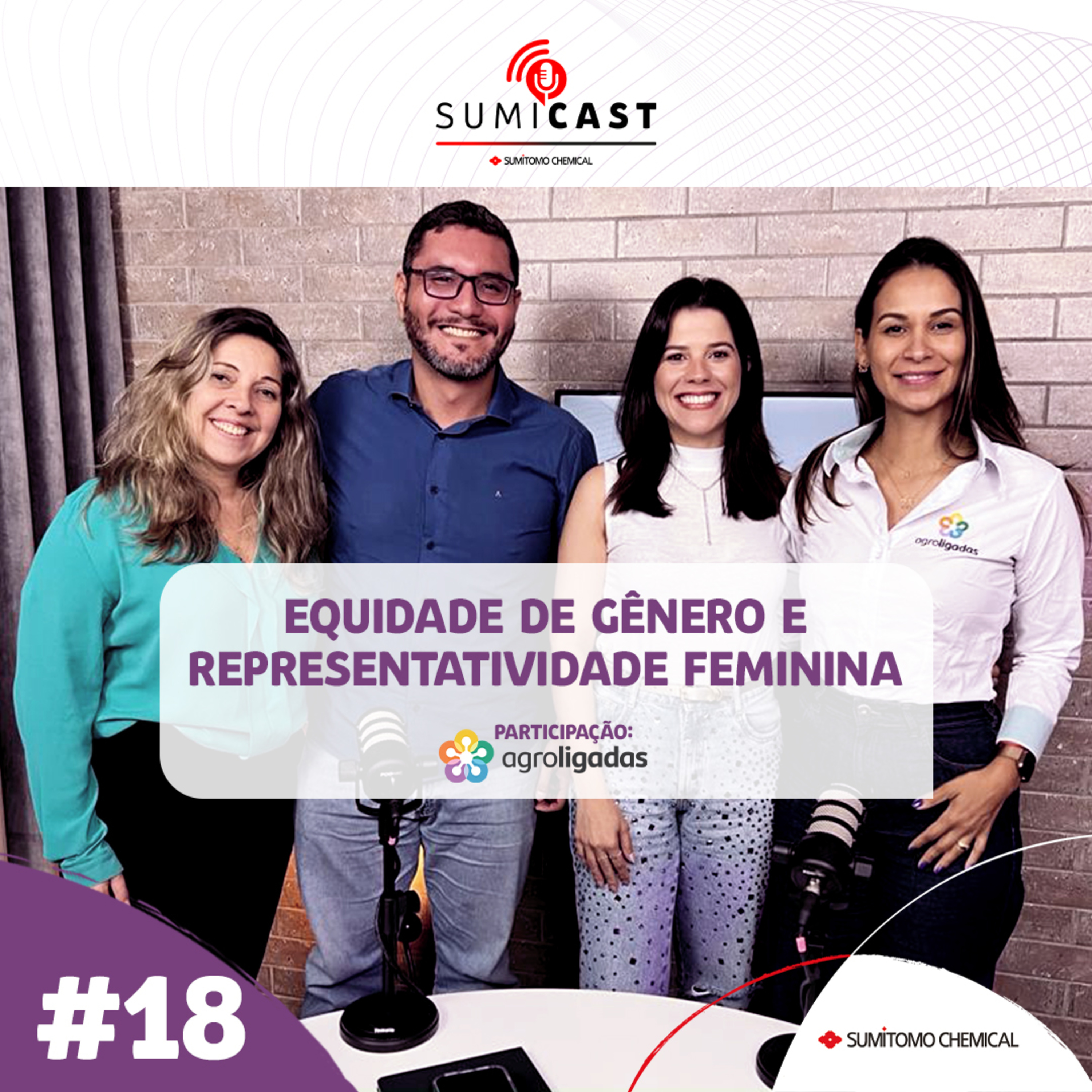 Sumicast #18 - Equidade de gênero e representatividade feminina episode artwork