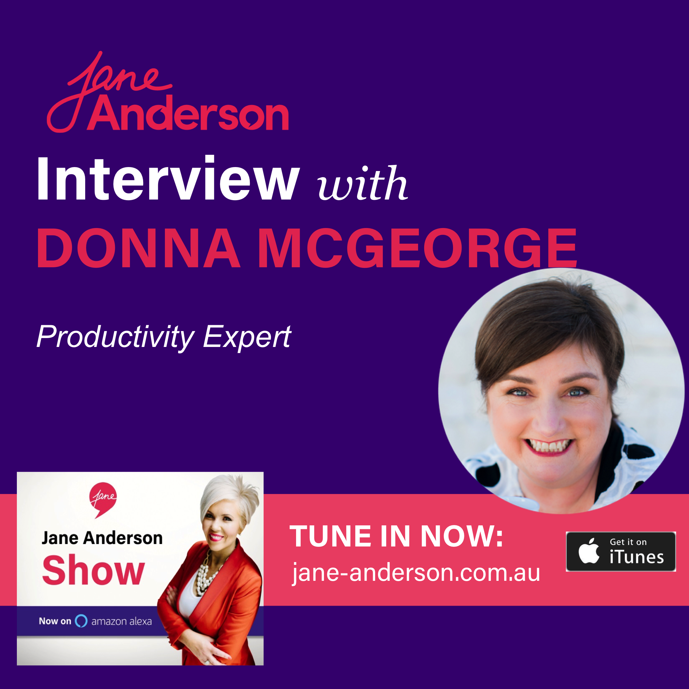 Episode 34 - Interview with Productivity Expert Donna McGeorge episode artwork